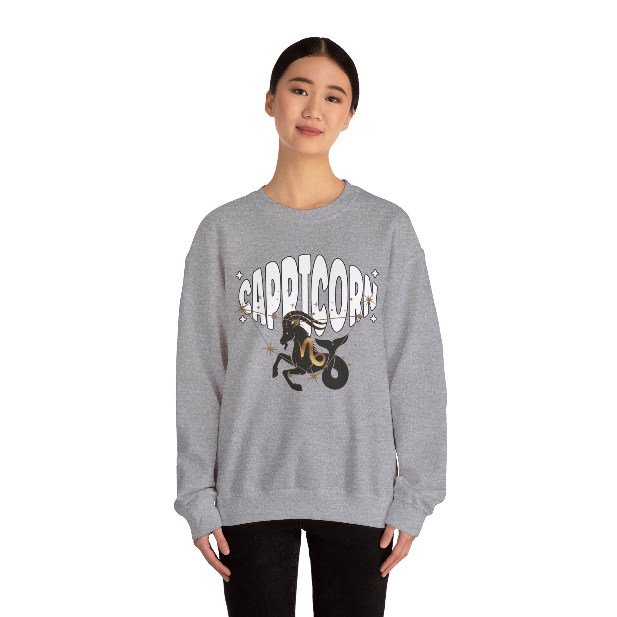 Capricorn Zodiac Casual Unisex Crewneck Sweatshirt